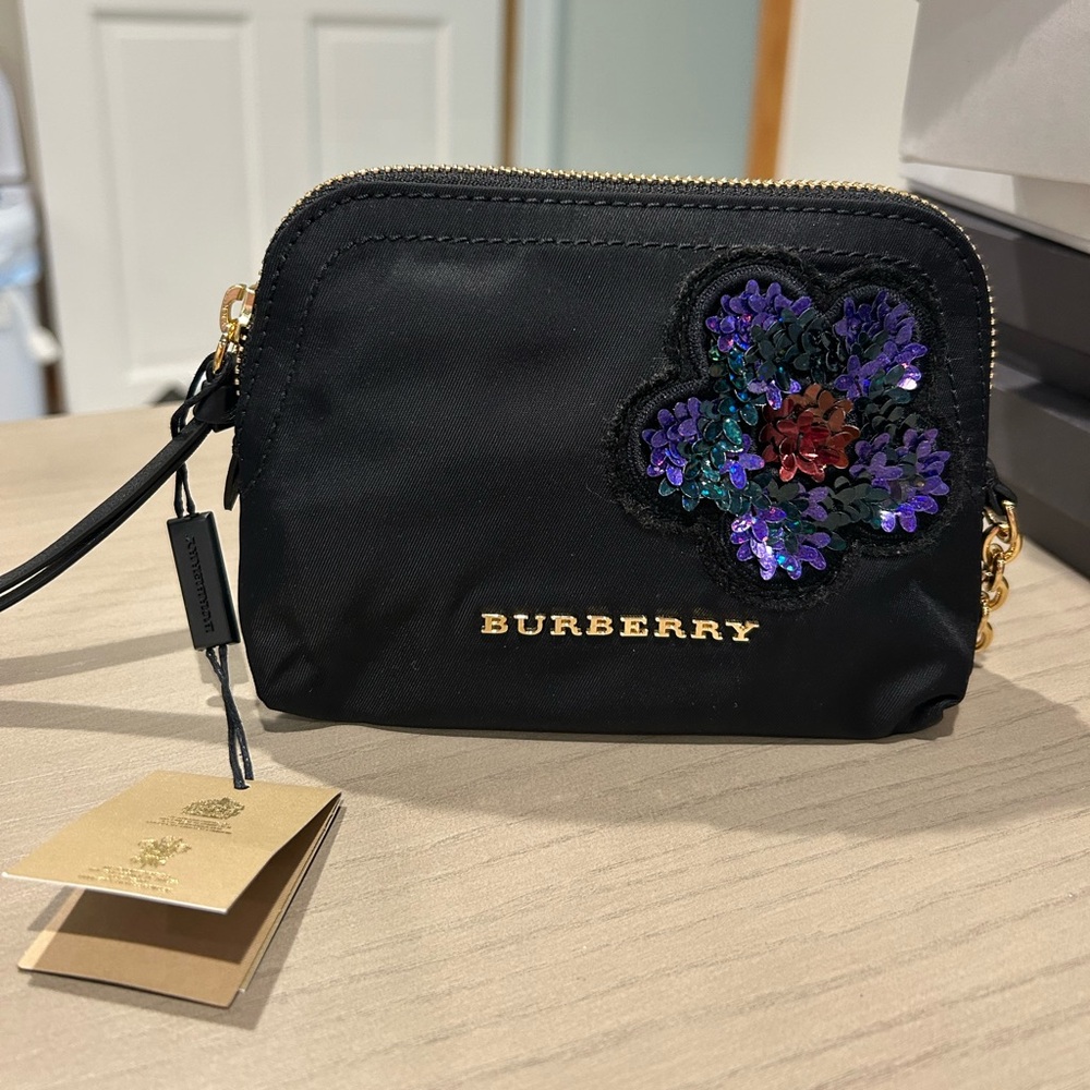 Burberry Small floral printed pouch